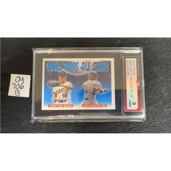 Graded Ken Griffey JR All Stars Baseball Card
