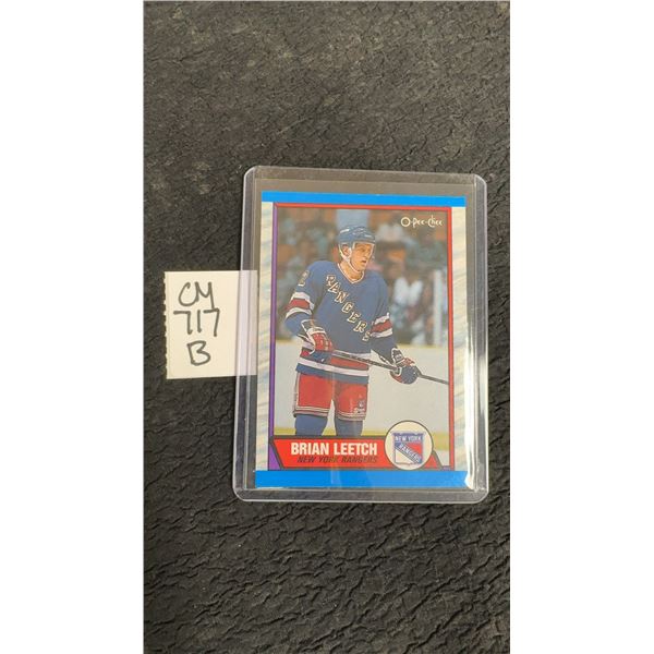 Rookie Brian Leetch New York Rangers Card