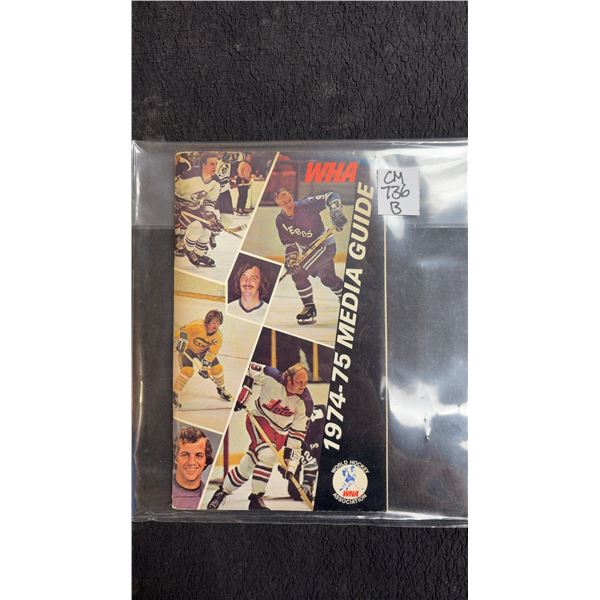 1974-75 WHA Media Guide