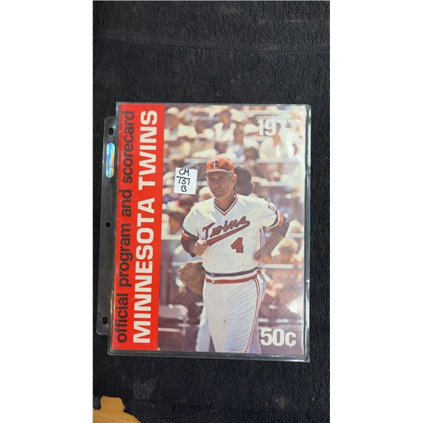 1977 Minnesota Twins Program and Score Card