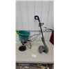 Image 1 : Black+Decker Electric String Trimmer and Walk-Behind Broadcast Spreader