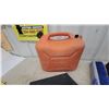 Image 5 : Black Hawk 1” Tool Box, Orange Gas Can, 2 Brooms, and Black Plastic Box