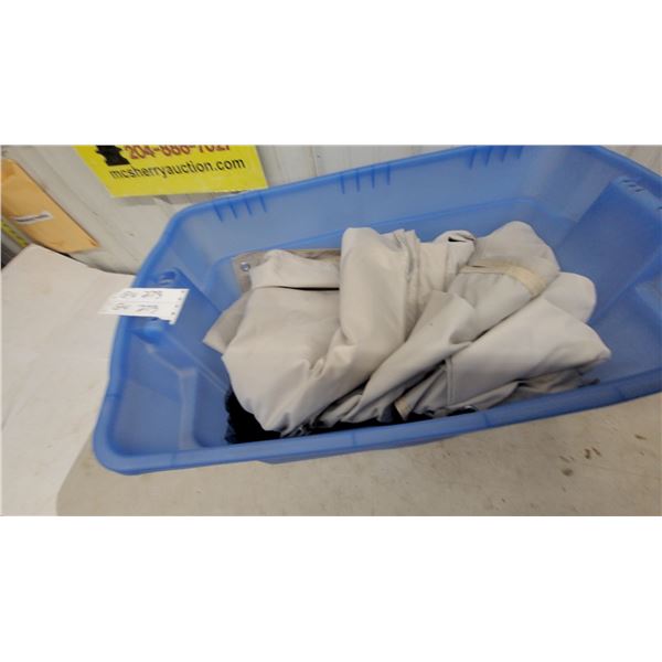 Blue Storage Tote With dinning tent canvas no poles