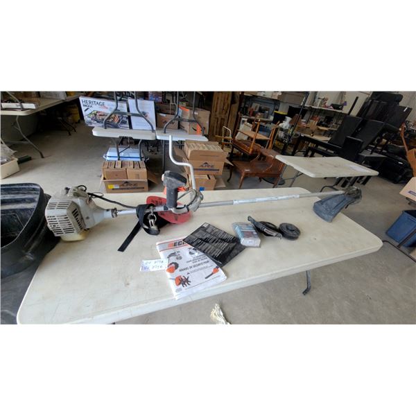 Echo Gas-Powered Brush Cutter/String Trimmer with Bicycle Handlebars, Harness, Manual