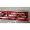 Image 2 : Socket Extension Bar Set with 3 Extension Bars and 2 Adapters 3/8” drive