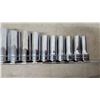 Image 2 : Snap-On Ratchet, and 18 Socket Set, and Hex Bit Sockets
