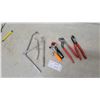 Image 1 : Assorted Hand Tools: Snap-on or mac Ratchet, Pliers, pry
