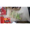 Image 5 : Fishing Lot: Lures, Reels, Line Spools, Tackle Boxes, Bobbers, Weights, Rod Holders