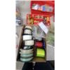 Image 6 : Fishing Lot: Lures, Reels, Line Spools, Tackle Boxes, Bobbers, Weights, Rod Holders