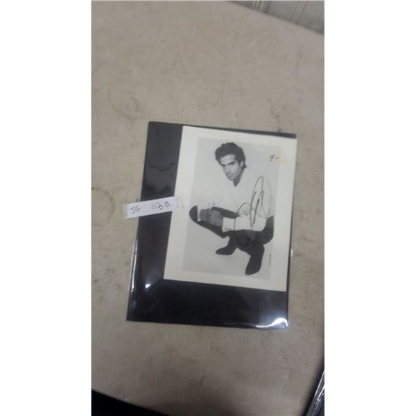 David Copperfield Autographed 8 1/2” x 11” Black and White Photograph