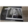 Image 1 : Autographed Black and White 8” x 10” Photograph of Carly Simon Signed in Blue Ink