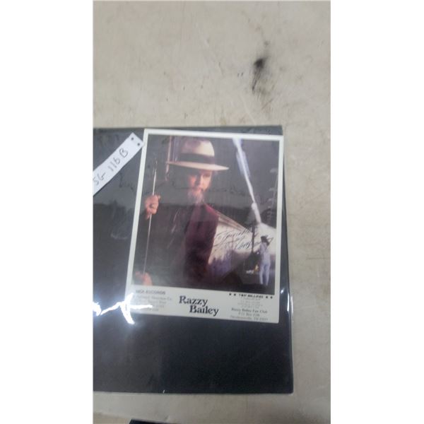 Razzy Bailey Autograph 8 × 10 Photo, MCA Records, The Hallmark Direction Co.
