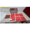 Image 1 : Dominion Jaspe Standard Red tile, and Gray Storage Bin
