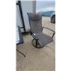 Image 2 : Patio Set: Tile-Top Square Table and Two Sling-Fabric Swivel Rocker Chairs