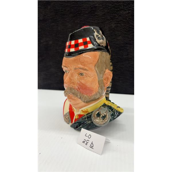 Royal Doulton 1987 William Grant Character Jug Decanter, 25 Year Old Scotch Whisky, 71/2” Tall