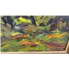 Image 4 : Framed Original Impressionistic Oil Painting of Forest Landscape, Signed by Artist, 28 × 24”