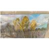 Image 4 : Leo Mol Framed Original Pastel Landscape Painting of Autumn Trees, Rocks, and Water, 23 × 29”