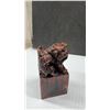 Image 8 : Royal Doulton Flambé Geisha Figurine, 9 1/2” Tall, Foo Dog Figurine, and Carved Wooden Foo Dog Seal