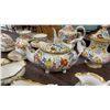 Image 3 : Royal Crown Derby Porcelain Tea and Coffee Service, Mixed Floral Pattern With Gilding, 28 Pieces