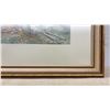 Image 3 : Framed Watercolor Painting by Lynn Sissons, Birch Trees and Lake Landscape, 26 × 30”