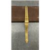 Image 2 : Lassale Quartz Ladies' Wristwatch Model 1E50-5079 Gold-Tone Rectangular Case c. 1985