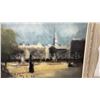Image 5 : Framed Impressionistic Oil Painting of Trafalgar Square, London, Signed Kitz, Carved Wood Frame