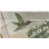 Image 4 : Three Framed Watercolor Paintings Featuring Hummingbird, Roses, by Joyce Hunter and Pink Irises