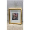Image 9 : Three Framed Watercolor Paintings Featuring Hummingbird, Roses, by Joyce Hunter and Pink Irises