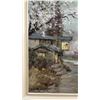 Image 4 : Pair of K. Kamiyama Framed Oil Paintings, Japanese Landscapes with Cherry Blossoms and Pagoda