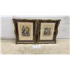 Image 1 : Pair of Framed Rococo-Style Needlepoint Pictures in Ornate Gilded Wooden Frames, 12 × 10”
