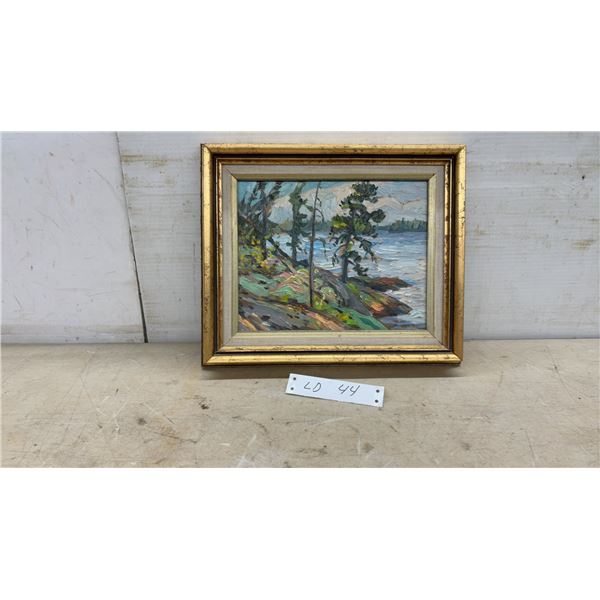 Kenneth Gordon, Signed "Early Evening (Wallace Lake)" 1972 Original Oil Painting, Framed, 12 × 10