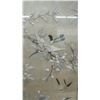 Image 7 : Framed East Asian Silk Embroidery of Embroidered Cranes and Birds Among Flowering Branches, Bamboo