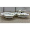 Image 5 : Minton "Corinthian" H-5218 Bone China Serving Set, Platters, Bowls, Gravy Boat, Creamer and More