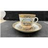 Image 4 : Pinxton Derbyshire Castle Series Cup and Saucer c.1796-1813 and Royal Crown Derby Old Imari 1128