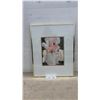 Image 1 : Framed 1995 Watercolor Painting of Pink Iris, Artist Signed, Gold-Tone Frame, 20 × 16”