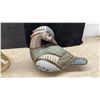 Image 9 : Capodimonte-Style Porcelain Figurine of Barefoot Boy With Oranges 19 1/2” Tall and Mexican Duck