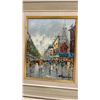 Image 11 : Pair of Framed Oil Paintings, European Street Scenes, Signed Maurino, 15 × 13”