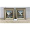 Image 1 : Pair of Framed Oil Paintings, European Street Scenes, Signed Maurino, 15 × 13”
