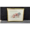 Image 2 : Pair of B.J. Hunter 1994 Southwestern Adobe Village Signed Watercolor Paintings, Gold Framed