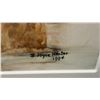 Image 6 : Pair of B.J. Hunter 1994 Southwestern Adobe Village Signed Watercolor Paintings, Gold Framed