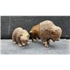 Image 2 : Hand-Carved Wooden (Ironwood) Animal Figurines Including Bison, Bears, Turtle, Bird, and More.