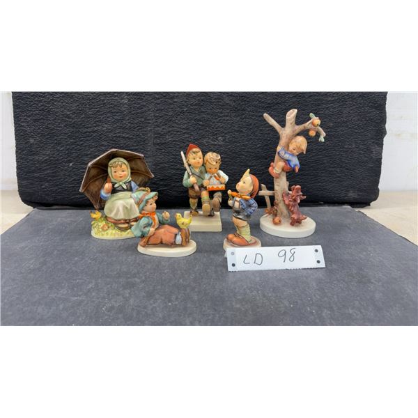 Goebel Hummel Porcelain Figurines Including "Little Gardener" and Apple Tree Boy