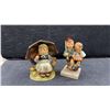 Image 5 : Goebel Hummel Porcelain Figurines Including "Little Gardener" and Apple Tree Boy