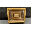 Image 5 : Framed Petit Point "Night Scene" by B. Joyce Hunter, 8 × 7” and Two Miniature Urban Scene Prints