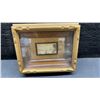 Image 7 : Framed Petit Point "Night Scene" by B. Joyce Hunter, 8 × 7” and Two Miniature Urban Scene Prints