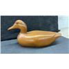 Image 2 : Three. Hand-Carved Wooden Ducks, Largest 6 1/4 × 13 × 5 1/4”