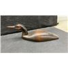 Image 5 : Three. Hand-Carved Wooden Ducks, Largest 6 1/4 × 13 × 5 1/4”