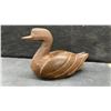 Image 7 : Three. Hand-Carved Wooden Ducks, Largest 6 1/4 × 13 × 5 1/4”