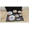 Image 1 : Japanese Gorgeous Kimono Beauties Decorative Plates 1989 and Imari Porcelain Bowls, Cup, Saucer