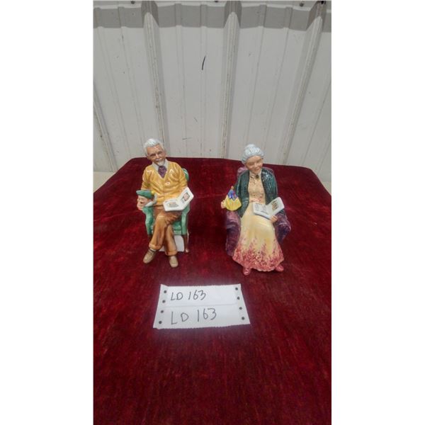 2 Royal Doulton "figurines Prized Possessions" and pride and joy " both 7” tall